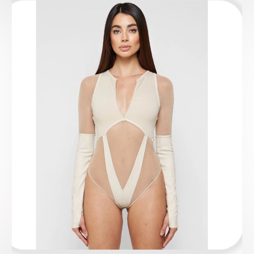 Manière De Voir Vegan Leather BodySuit